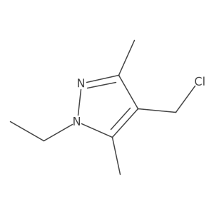 4-(chloromethyl)-1-ethyl-3,5-dimethyl-1H-pyrazole Structure