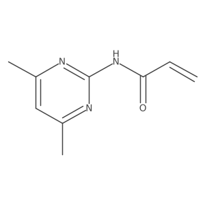 N-(4,6-dimethylpyrimidin-2-yl)prop-2-enamide Structure