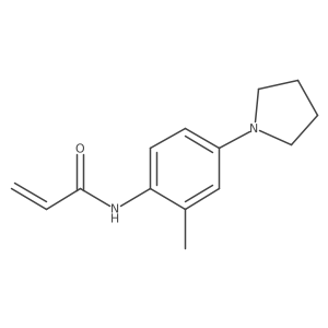 N-(2-methyl-4-pyrrolidin-1-ylphenyl)prop-2-enamide Structure