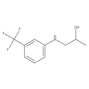(2R)-1-[[3-(Trifluoromethyl)phenyl]amino]-2-propanol结构式