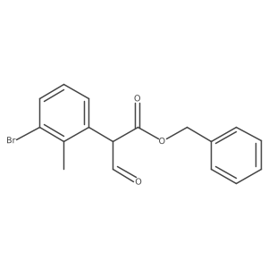 Benzyl 2-(3-bromo-2-methylphenyl)-3-oxopropanoate Structure
