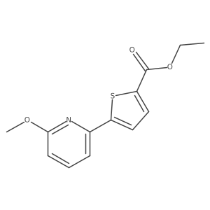 Ethyl 5-(6-Methoxypyridin-2-yl)thiophene-2-carboxylate Structure