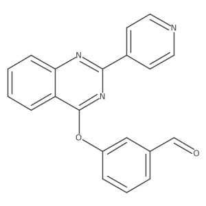 3-(2-Pyridin-4-ylquinazolin-4-yl)oxybenzaldehyde结构式