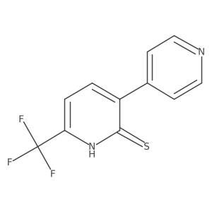 3-(Pyridin-4-yl)-6-(trifluoromethyl)pyridine-2-thiol Structure