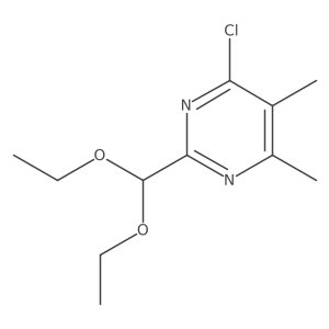 4-Chloro-2-(diethoxymethyl)-5,6-dimethylpyrimidine结构式