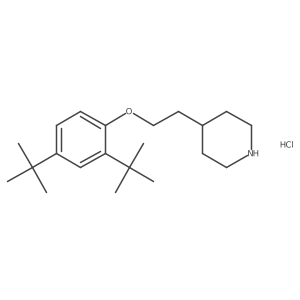 4-{2-[2,4-Di(tert-butyl)phenoxy]ethyl}piperidine hydrochloride结构式