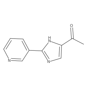 1-(2-pyridin-3-yl-1H-imidazol-5-yl)ethanone结构式