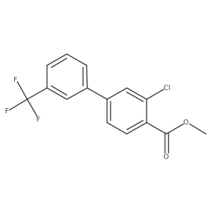 Methyl 2-chloro-4-[3-(trifluoromethyl)phenyl]benzoate结构式