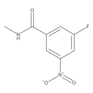 3-fluoro-N-methyl-5-nitrobenzamide结构式