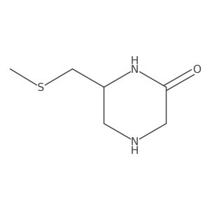 (R)-6-((Methylthio)methyl)piperazin-2-one Structure