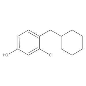3-Chloro-4-(cyclohexylmethyl)phenol Structure