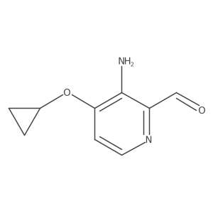 3-Amino-4-cyclopropoxypicolinaldehyde Structure