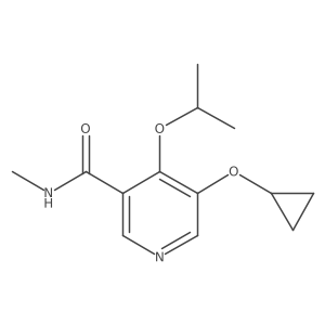 5-Cyclopropoxy-4-isopropoxy-N-methylnicotinamide Structure