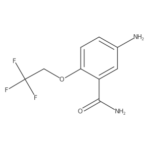 5-Amino-2-(2,2,2-trifluoroethoxy)benzamide结构式