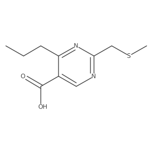 2-((Methylthio)methyl)-4-propylpyrimidine-5-carboxylic acid结构式