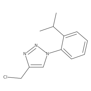 4-(chloromethyl)-1-[2-(propan-2-yl)phenyl]-1H-1,2,3-triazole结构式