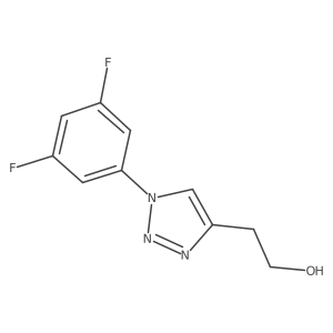 2-[1-(3,5-difluorophenyl)-1H-1,2,3-triazol-4-yl]ethan-1-ol结构式