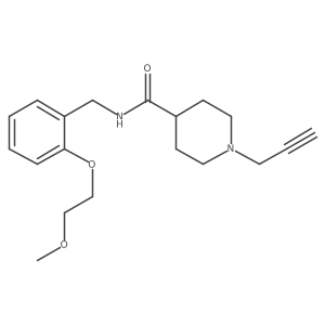 N-{[2-(2-methoxyethoxy)phenyl]methyl}-1-(prop-2-yn-1-yl)piperidine-4-carboxamide结构式