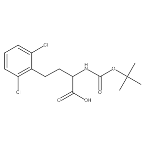 (S)-2-((tert-Butoxycarbonyl)amino)-4-(2,6-dichlorophenyl)butanoic acid Structure
