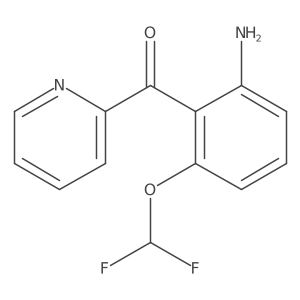 2-(2-Amino-6-(difluoromethoxy)benzoyl)pyridine Structure