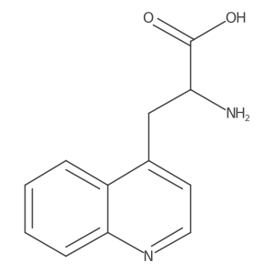 (R)-2-Amino-3-(quinolin-4-yl)propanoic acid结构式