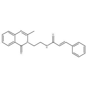 (2E)-N-[2-(2-methyl-4-oxoquinazolin-3(4H)-yl)ethyl]-3-phenylprop-2-enamide结构式