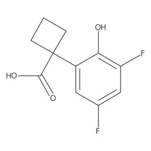 1-(3,5-Difluoro-2-hydroxyphenyl)cyclobutane-1-carboxylic acid Structure