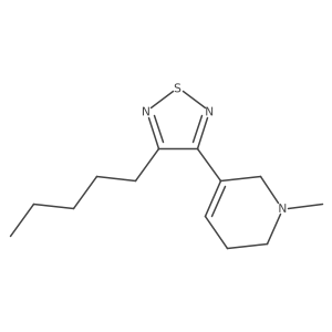 1-Methyl-5-(4-pentyl-[1,2,5]thiadiazol-3-yl)-1,2,3,6-tetrahydro-pyridine; oxalic acid Structure