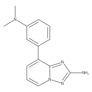 8-(3-Dimethylamino-phenyl)-[1,2,4]triazolo[1,5-a]pyridin-2-ylamine Structure