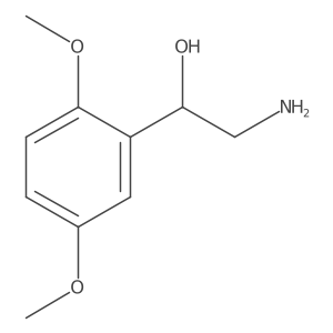 (1S)-2-amino-1-(2,5-dimethoxyphenyl)ethan-1-ol结构式
