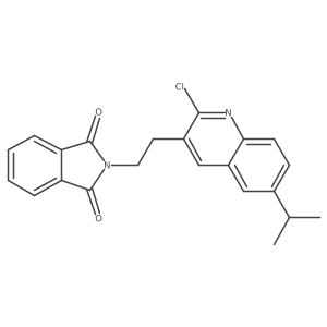2-{2-[2-chloro-6-(propan-2-yl)quinolin-3-yl]ethyl}-2,3-dihydro-1H-isoindole-1,3-dione Structure