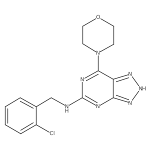 N-(2-chlorobenzyl)-7-morpholino-3H-[1,2,3]triazolo[4,5-d]pyrimidin-5-amine结构式