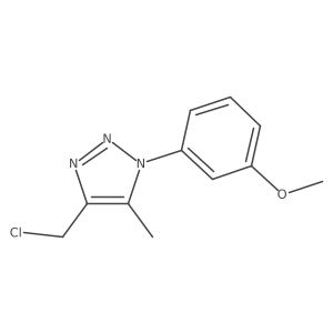 4-(chloromethyl)-1-(3-methoxyphenyl)-5-methyl-1H-1,2,3-triazole Structure