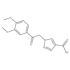 1-[2-(3,4-dimethoxyphenyl)-2-oxoethyl]-1H-1,2,3-triazole-4-carboxylic acid结构式