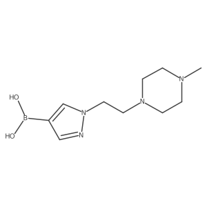 1-(2-(4-methylpiperazin-1-yl)ethyl)-1H-pyrazol-4-ylboronic acid Structure