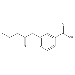 5-Butyramidonicotinic acid Structure