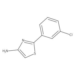 2-(3-Chlorophenyl)-1,3-thiazol-4-amine Structure