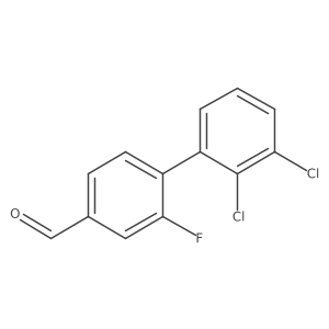 2',3'-Dichloro-2-fluoro-biphenyl-4-carboxaldehyde Structure