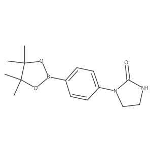 1-(4-(4,4,5,5-Tetramethyl-1,3,2-dioxaborolan-2-yl)phenyl)imidazolidin-2-one Structure