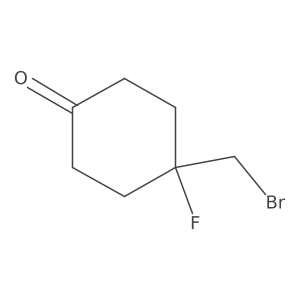 4-(Bromomethyl)-4-fluorocyclohexan-1-one Structure
