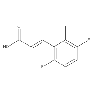 3,6-Difluoro-2-methylcinnamic acid Structure