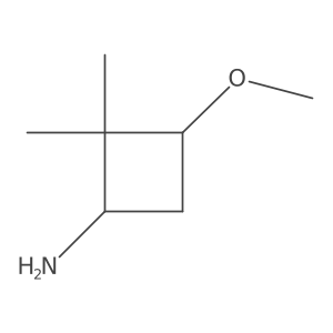 3-Methoxy-2,2-dimethylcyclobutan-1-amine Structure