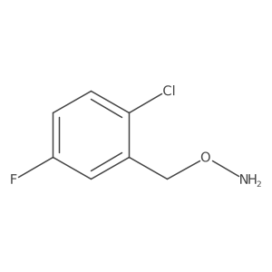 O-[(2-chloro-5-fluorophenyl)methyl]hydroxylamine Structure