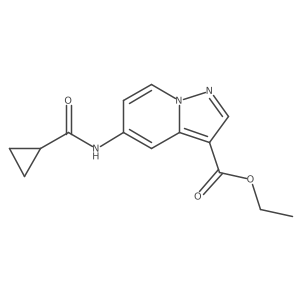 Ethyl 5-(cyclopropanecarboxamido)pyrazolo[1,5-a]pyridine-3-carboxylate Structure