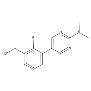 3-[2-(Dimethylamino)-5-pyrimidinyl]-2-fluorobenzenemethanol Structure