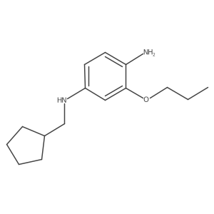 1,4-Benzenediamine, N4-(cyclopentylmethyl)-2-propoxy- Structure