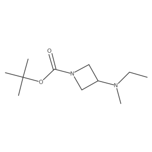 Tert-butyl 3-(ethyl(methyl)amino)azetidine-1-carboxylate结构式