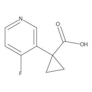 1-(4-Fluoro-3-pyridyl)cyclopropanecarboxylic acid结构式