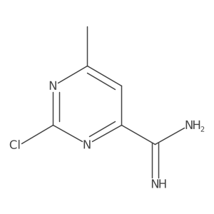 2-Chloro-6-methylpyrimidine-4-carboximidamide结构式