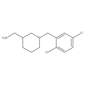 (1-(2,5-Dichlorobenzyl)piperidin-3-yl)methanamine结构式